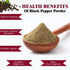Black Pepper Powder Plastic Shaker - 0.38 lbs | Himalayan Chef